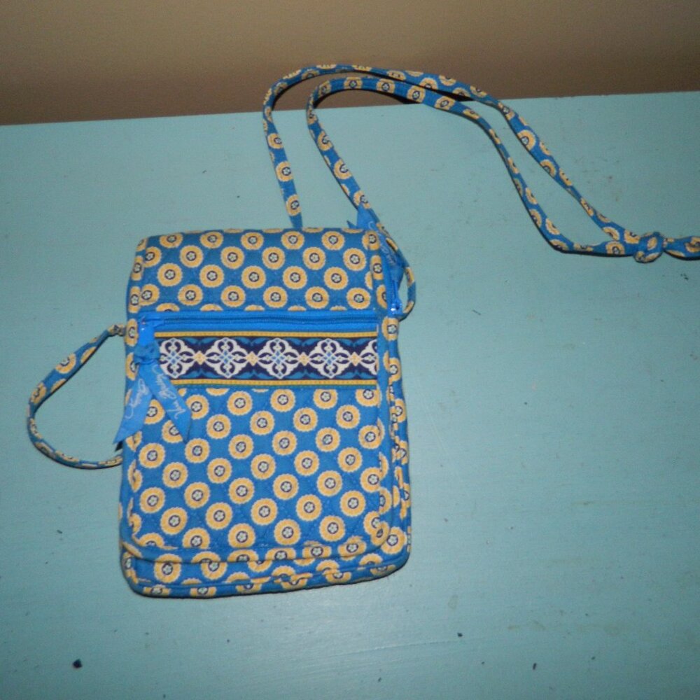 Vera Bradley Mini Hipster Crossbody Bag Riviera Blue Retired (AA-37)